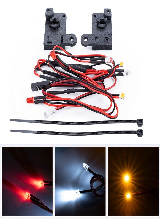 طقم إضاءة LED أمامي وخلفي من زوليكار RC، طقم مصابيح أمامية وخلفية لسيارة TRX4M K10، ترقيات، ملحقات سيارة زاحفة تعمل بالتحكم عن بعد بمقياس 1/18 - Image 1